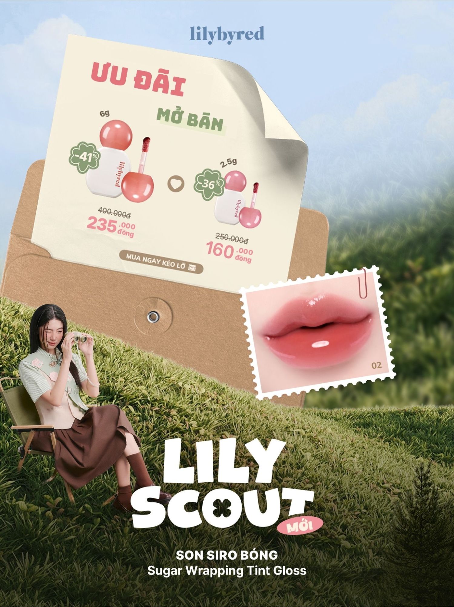 𝐋𝐢𝐥𝐲 𝐒𝐜𝐨𝐮𝐭, open! Em đẹp em xinh, rung rinh lộc hồng