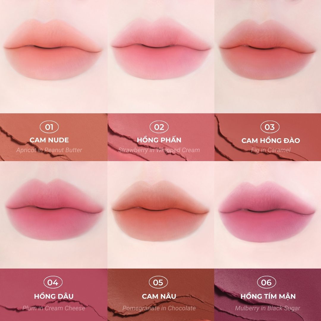Son thỏi bấm mờ lì Lilybyred Milky Blur Fondue Bar 1.9g