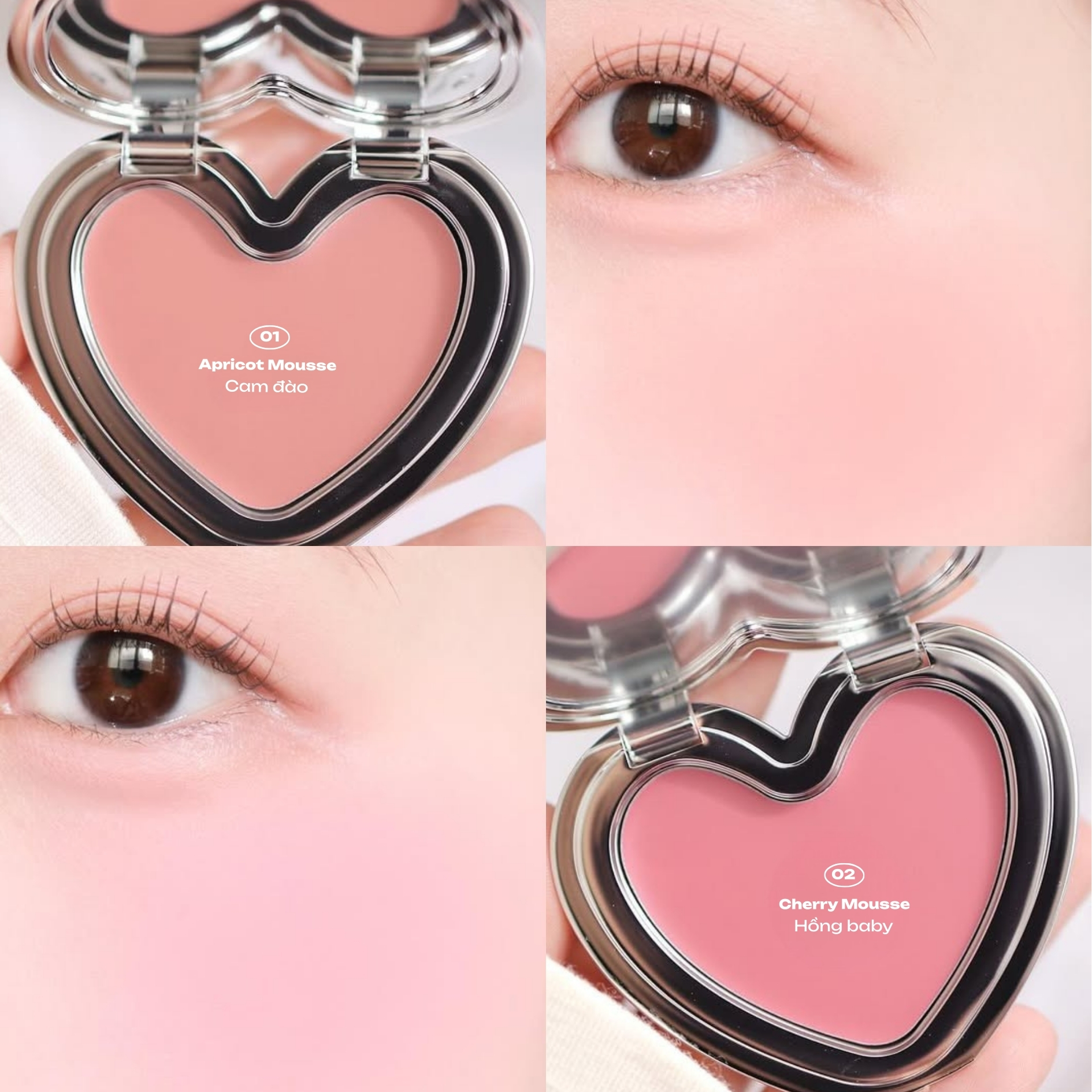Má Kem Bùn Lilybyred Luv Beam Cheek Mousse 3.8g