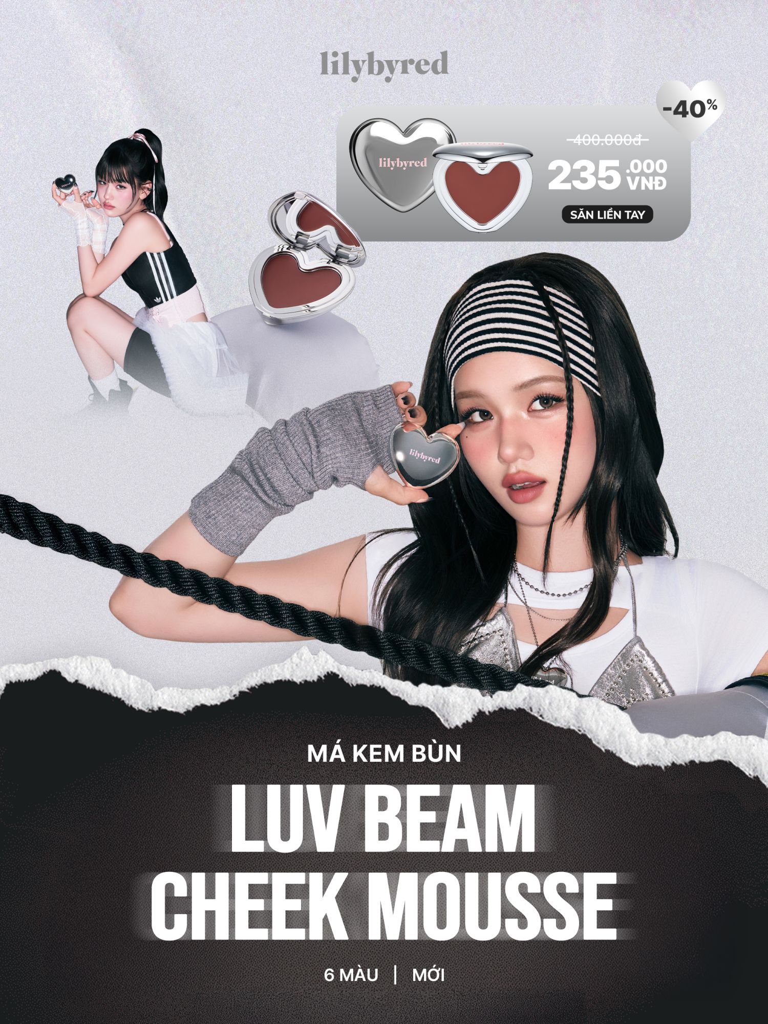 Lilybyred Luv Beam Cheek Mousse - Mịn Như Mousse, Mở Bán Giảm Sâu