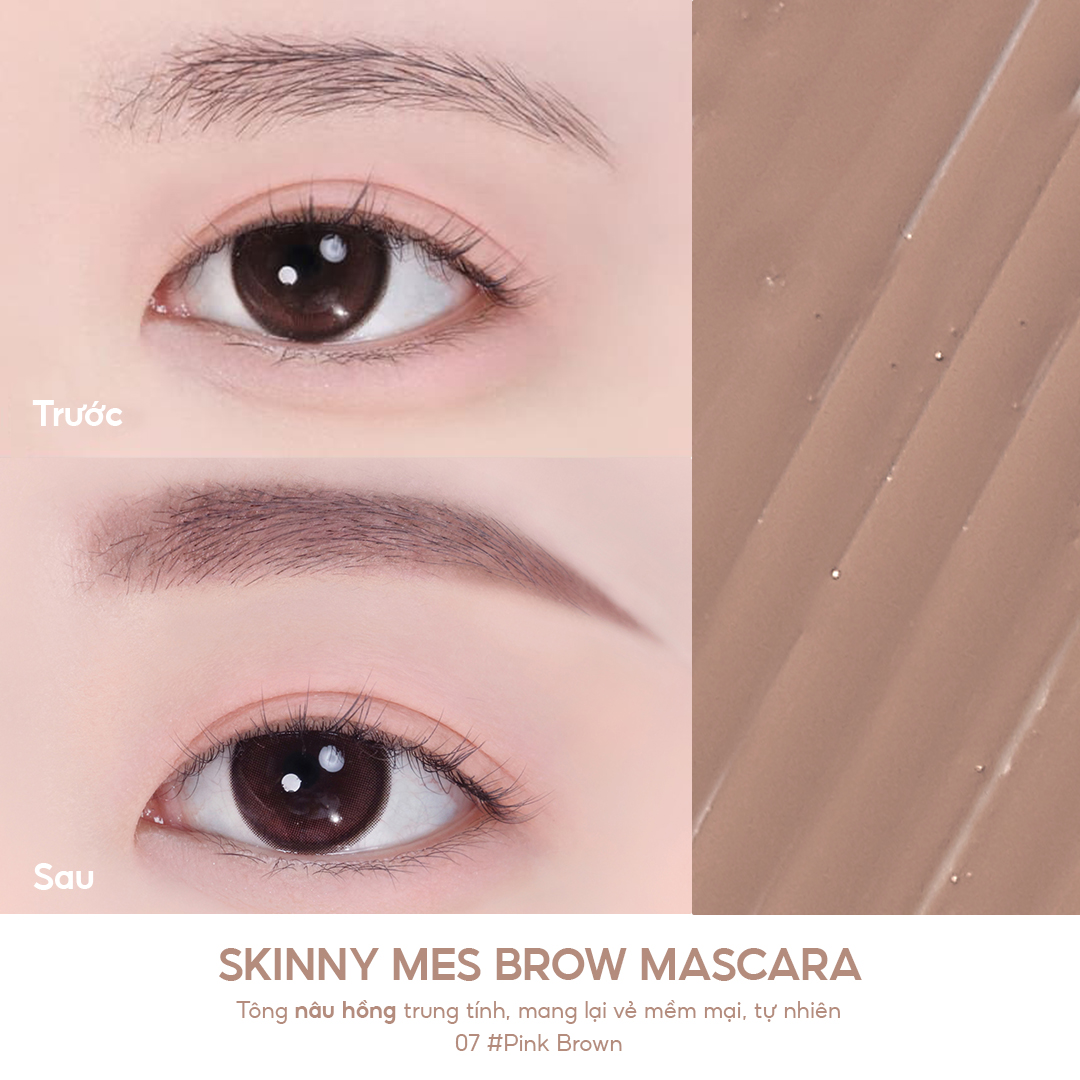 [New Launching] Mascara Lông Mày Lâu Trôi Lilybyred Skinny Mes Brow Mascara 3.5g